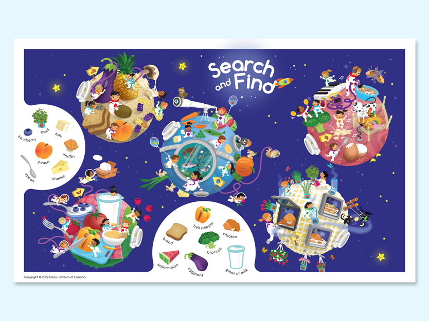 Search and Find Game - Space mission