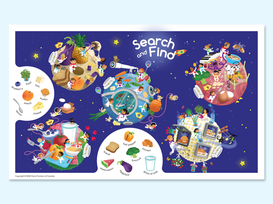 Search and Find Game - Space mission